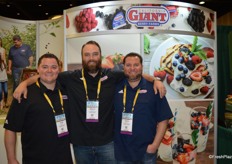 Tom Smith, Brian Deese and Nick Chappell are happy to be at Southern Exposure. They are gearing up for a busy berry season. 